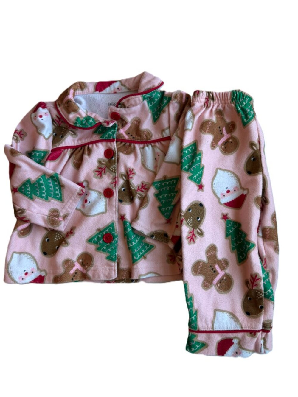 3/$15 | SOFT Flannel Baby Girl Christmas Pjs 12M